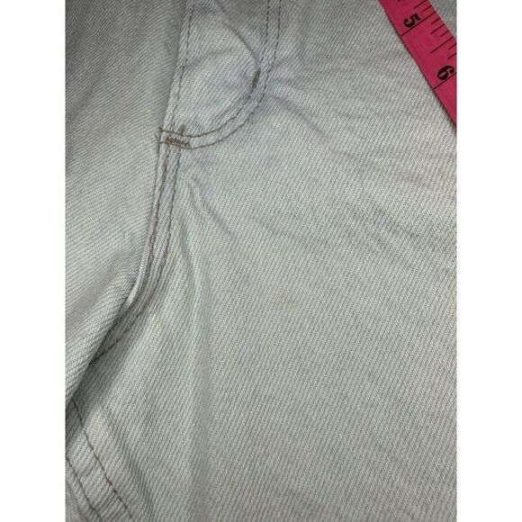 Vintage 90s Wrangler High Rise Jean Shorts High Waisted Mom Long Length Sz 14 - Picture 7 of 7